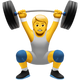 Person lifting weights 1f3cb fe0f